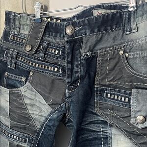 Men's JR3141 Patchwork Streetwear Jeans